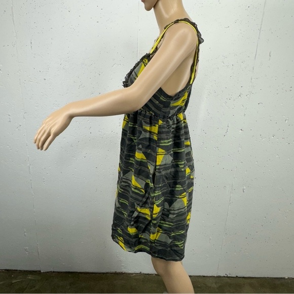 Anthropologie Size Small Hero & Leander Green Silk Dress - Picture 6 of 13